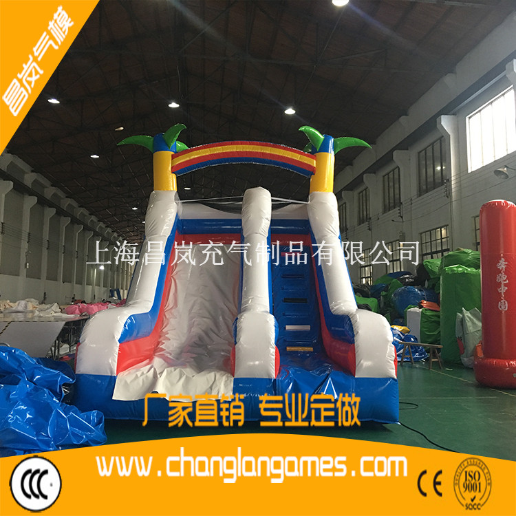 廠家直銷充氣滑梯 出口韓國風(fēng)格充氣滑梯 inflatable slide game for kids