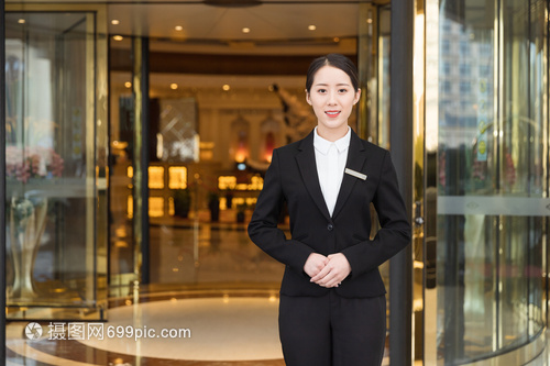 酒店管理商務(wù)女性接待